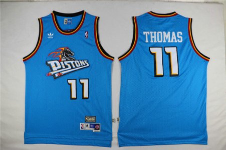 Maillot De Basket Detroit Pistons Isaiah Thomas 11 Retro big horse head Engrener Vert